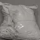 White Pinch Pleat Linen Curtains 45 Inch Long for Kitchen Pleated with Hooks Back Tab Light Filtering Boho Farmhouse Short Semi Sheer 45 Inch Cafe Curtain for Dining Room RV Small Window (40"W x 45"L (Pack of 2))