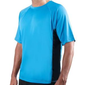 Kanu Surf Men's Short Sleeve UPF 50 Swim Shirt Rash Guard Sun Shirt Size L
