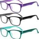 SIGVAN Reading Glasses 5 Packs Blue Light Blocking Eyeglasses Quality Spring Hinge Colorful Computer Readers for Women Men (5 Mix)