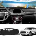 FIILINES Dash Cover for 2019-2025 Chevrolet/Chevy Blazer, Dashboard Mat Accessories Dash Cover Sunshade Nonslip Mesh Protector No Glare Black