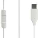 Skullcandy Jib USB-C Wired Earbuds with Noise Isolating Fit, in-Line Microphone Call and Track Control for iPhone Android, Ear Gel Sizes Included for Custom Fit - Bone (White)