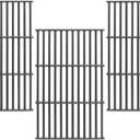 SafBbcue 19.7" Grill Grates for Char-Griller 1733 2735 Smokin' Champ Charcoal Grill Replacement Parts Chargriller 1624 1722 Replacement Parts Cast Iron Grates 3-Pack