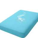 hyha Waterproof Couch Cushion Covers, Stretch Sofa Couch Seat Slipcover for Dog Washable, Non-Slip Waterproof Outdoor Cushion Covers for Patio Furniture Replacement (1 Piece for Medium, Peacock Blue)