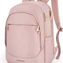 LIGHT FLIGHT Collge Laptop Backpack, 15.6 inch Laptop Travel Backpack for women, College Computer Bookbag Casual Bag for Work Travel College, Gifts for Women, Pink