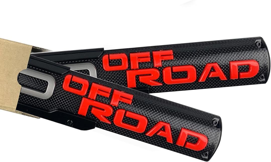 3D Emblem Badge Nameplate Compatible with TRD Offroad Left and RightSide Off Road Badges Emblems ABS Plastic Emblem with Strong Adhesive 240929 2 Pack Offroad