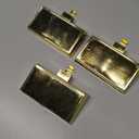 Pack Christmas Stocking Holders, Metal Mantel Hangers with Anti-Slip Base for Fireplace Decorations (Gold-3)