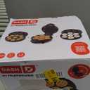 DASH MultiMaker Treat Maker System, Mini Donuts, Waffle Bites, Mini Cupcakes - Cream