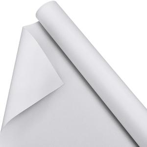 Kinlop 48 Inch x 20 Feet Double Primed Cotton Canvas White Canvas Roll for Oil and Acrylic Paint