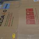 LOAAO 24X32 Inch Black Metal Framed Bathroom Mirror for Wall, Matte Black Bathroom Vanity Mirror Farmhouse, Large Rounded Rectangle Mirror, Anti-Rust, Hangs Horizontally or Vertically