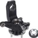 PAROD 698407 Front Left Steering Knuckle Assembly&Wheel Hub Bearing Fit for 2006 2007 2008 2009 2010 2011 Ford Focus, Driver Side