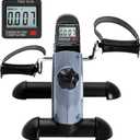 Mini Exercise Bike, himaly Under Desk Bike Pedal Exerciser Portable Foot Cycle Arm & Leg Peddler Machine with LCD Screen Displays