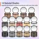 10 x Acomler Instantly Root Touch Up Hair Color Hairline Shadow Powder,Root Cover Up,Dark Brown for Thinning Hair, Grey Hair Coverage Hair Powder for Women with Eyebrows,Beard Line,Bald Spots (Dark Brown) (0.14 Ounce (Pack of 1))