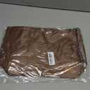 iN. Purse Organizer Insert with zipper, Nylon fabric Storage Bag with handles, for womens Handbags & Tote bags, neverfull, lightweight large sized Brown