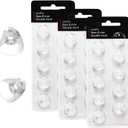 (Double Vent 8mm) Hearing Aid Domes for Oticon Minifit, Oticon Ear Caps Replacements Parts Accessories Domes for Oticon Hearing Aid Supplies Cleaning Kits (30 Pcs) (White-Pack of 3)