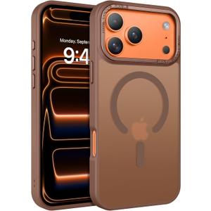 BENTOBEN Magnetic for iPhone 17 Pro Max Case 6.9" 2025,[Compatible with Magsafe]Slim Cute Matte Translucent Shockproof Drop Protective Bumper Women Men Phone Cover for iPhone 17 ProMax, Desert Titanium