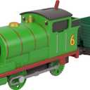 Thomas & Friends Motorized Toy Train, Classic Percy Battery-Powered Engine & Cargo Car, Storytelling Play for Preschoolers