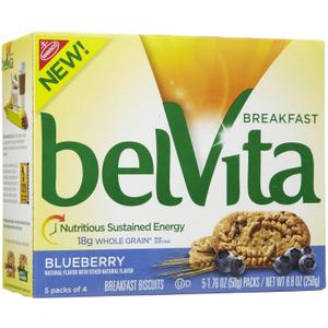 Belvita Breakfast Biscuit, Blueberry, 8.8-Ounce (Pack of 4), Best Before 18 Jul 2025