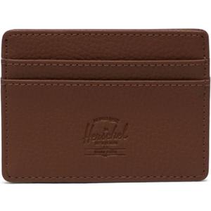 Herschel Charlie Cardholder Vegan Leather (Standard, Saddle Brown)
