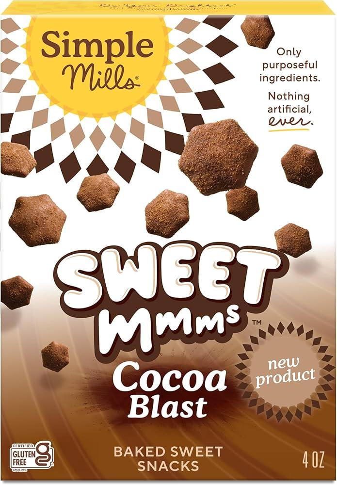 SIMPLE MILLS Sweet Mmms Cocoa Blast 15pk, 5.6 OZ, BB: 07/11/26