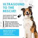 Ultrasonic Dog Bark Deterrent & Behavior Corrector - Stop Barking, Jumping, Aggression Without Yelling -Just Point & Press! Backed by Kevin Harrington from Shark Tank (White Rechargeable)