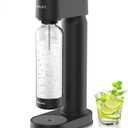 Philips Sparkling Water Maker ADD4901BKOQ/37, Plastic Soda Streaming Machine with Quick Twist Bottle, 1L BPA free PET Carbonating Bottle, Soda Maker Compatible with 60L CO2 Carbonator (NOT Included) (Black)