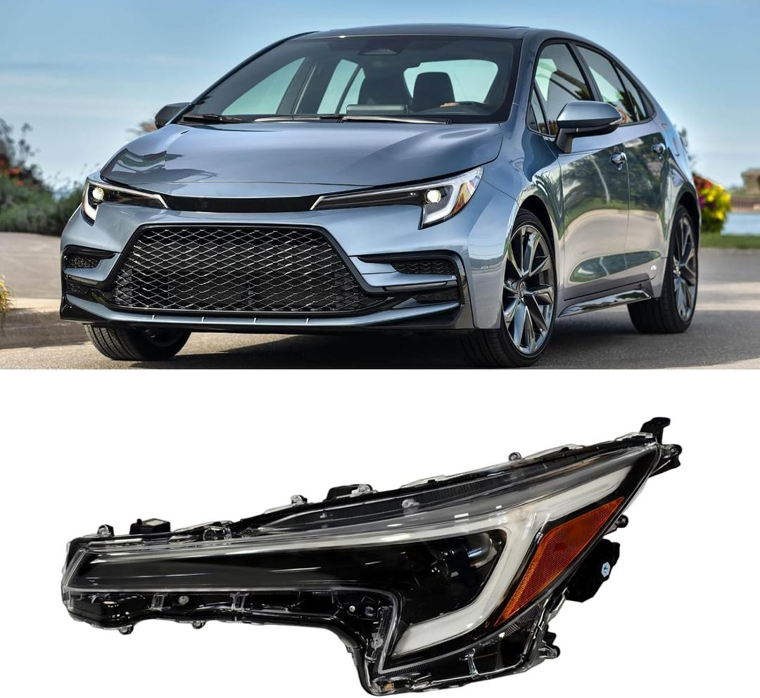 Headlight Fit For 2023 2024 2025 Toyota Corolla SE XLE XSE HeadLamp (Left Driver) LH 81150-02U60 CR23A02L