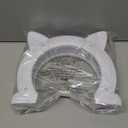 Fhiny Cat Door Interior Door, Back Friendly Kitten Doors Without Flap for Wall Durable and Easy to Install Adds Privacy Pet Door Up to 20 Lb Cute Pass Hole Corridor for Cats Doggies Kitties (L: 7" dia, White)