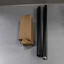 Black Curtain Rods for Windows 28 to 48 Inch, 1'' Adjustable Heavy Duty Curtain RodVintage Decorative Drapery Rods with Pumpkin Finials for Bedroom Living Room