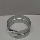 Galvanized Steel Duct Coupling - 6" Inch Female Fit - Round Air Conditioner Duct Connector and Extension - Dryer duct hose - Flexible Exhaust Pipe Adapter - Metal Tube Fitting