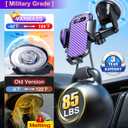 VANMASS Phone Holders for Your Car 2026 Ultimate Phone Mount Military-Grade Windshield Dashboard VentNewest Best Strongest Cell Phone Car Mount for iPhone 16 Pro Max 15 Samsung Android,Purple