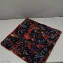 Eyes of India Boho Velvet Bird Print Throw Pillow Cover, Colorful Decorative Floral Accent Bohemian Cushion Case for Sofa Couch Bedroom Living Room, 20x20 inch (50x50 cm), Black