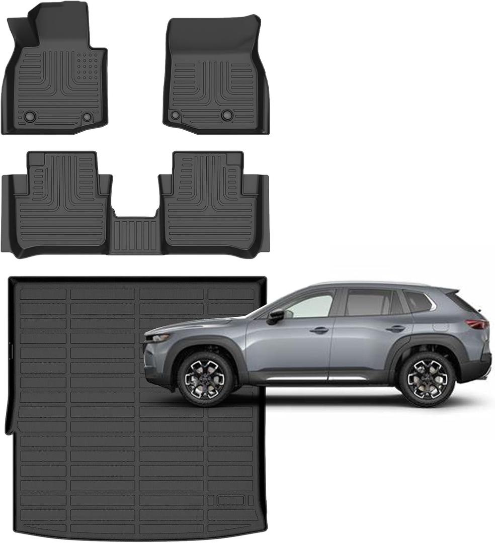 for Mazda CX50/CX-50 Hybrid Floor Mats 2025 2026 Car Mats for Mazda CX50 Hybrid Accessories All Weather Floor Mats Cargo Liner 2025-2026