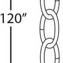 Accessory Chain - 10' of 9 Gauge Chain in Galvanized Finish