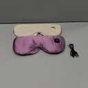 Heated Eye Mask - Cordless Eye Mask for Dry Eyes, Eye Relief, Improved Sleep, Washable Eye Heating pad for Travel and with Replaceable Shell (Purple)