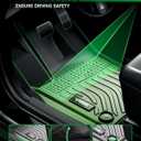VIWIK Floor Liner for Toyota Tacoma 2018-2023 (Only for Double Cab) All Weather Custom Fit Automotive TPE Floor Mats for 1st and 2nd Row Car Mats