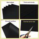 10 Pcs Black Poster Board 22" x 28" Paper Bulk, ROOKEA 250 GSM Vision Poster Boards for School Arts Craft Projects Presentations Drawing Scrapbooking Blank Graphic Display