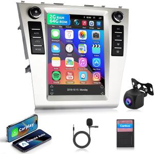 2+64G Android Car Radio Car Stereo for Toyota Camry 2006-2011 Wireless Carplay Android Auto, 9.7'' Touch Screen Head Unit Mirror Link WiFi GPS Navigation Bluetooth FM RDS Hi-Fi AHD Backup Camera SWC