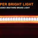 G-PLUS LED 3rd Third Brake Light Compatible With Ford F150 2009-2014 High Mount Rear 3rd Cargo Tail Lamp Waterproof Clear lens Chrome Housing