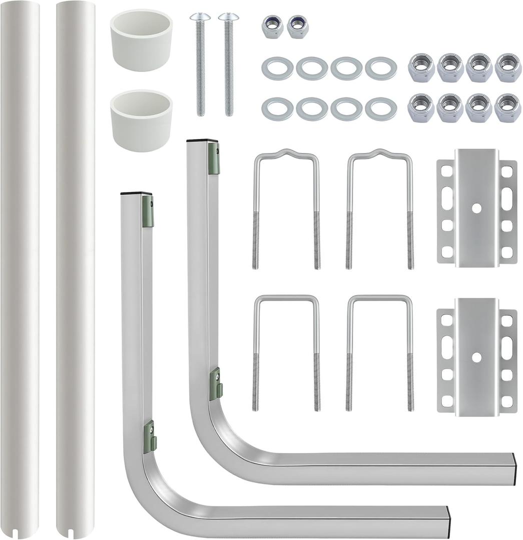 40'' 316L Stainless Steel Trailer Post Guide on Anti seawater Corrosion Boat Trailer Guide-ons-40'' 2*UPVC Tube Trailer Guide Bars with Cushioned Rubber pad