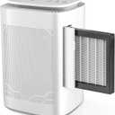 Dehumidifier and Air Purifier Combo,HEPA H13 Filter and Negative Air Ion Function,54oz(1600ML) Water Tank with Drain Hose,24hrs Auto-Off Timer,Idea for Bedroom,Bathroom,Closet,RV