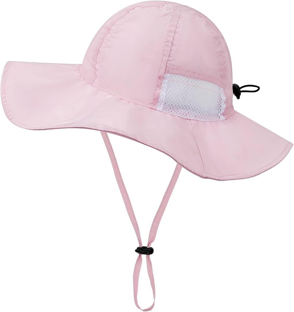 Kids Bucket Hat UPF 50+ Sun Hats for Toddler Beach Hat Boys Girls Wide Brim Kids Fishing Safari Hat Outdoor