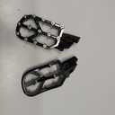 Tusk Strike Billet Moto Foot Pegs Silver Compatible with HONDA CRF250R 2004-2026/CRF450R 2002-2026/CRF300L/RALLY 2021-2025
