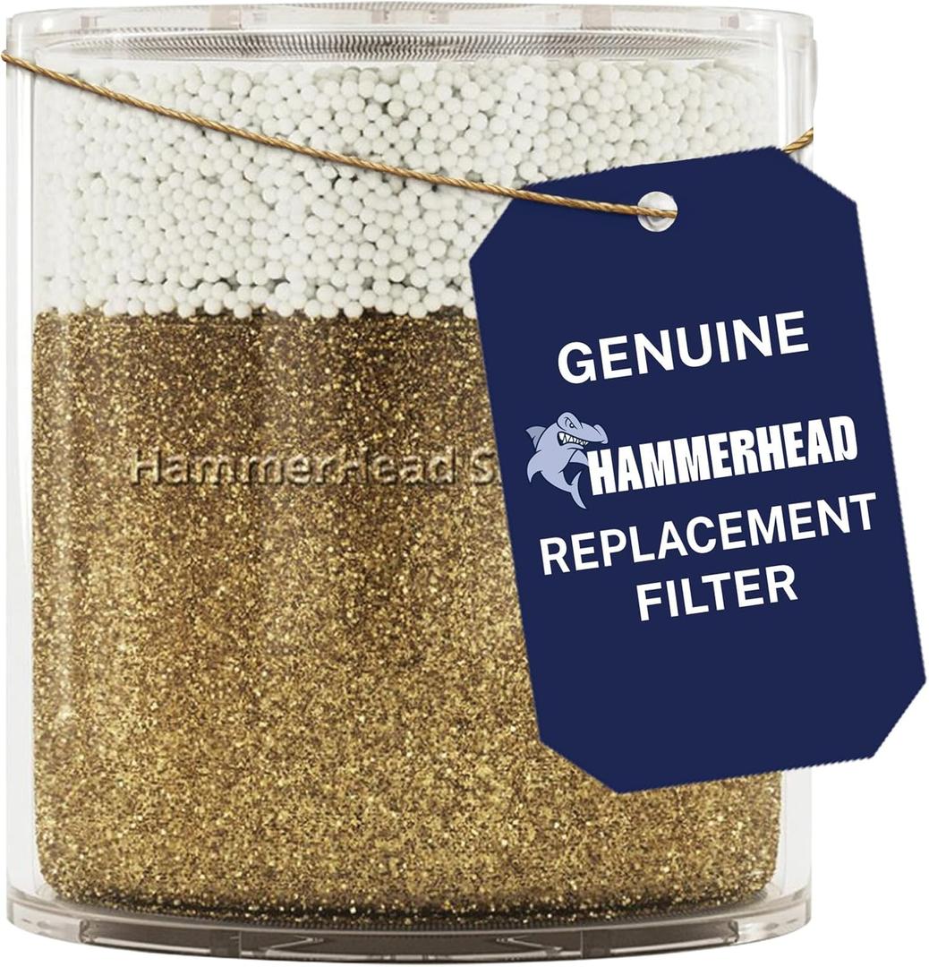 Replacement for HammerHead Showers® Head Filter, High Output KDF Shower Filter, Targets Chlorine and Heavy Metals, 1 Pack