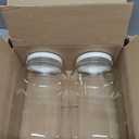 kitchentoolz Gallon Jar 1 Gallon Glass Jar with Lid  Gallon Mason Wide Mouth Large Glass Jar for Fermenting, Pickling, Canning, Water Glassing Eggs, Kombucha, and Food Storage  Made in USA (White Lid (2 Pack))