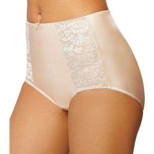 Bali Double Support, Women's Cool Comfort Underwear, Full Coverage Brief Panty (Beige, XXL)