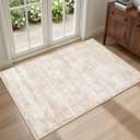 2x3 Area Rugs Living Room Rug: Washable Vintage Boho Rug No Slip Stain Resistant Soft Carpet Indoor Floor Floral Large Carpets for Bedroom Dining Room Farmhouse Nursery Hallway Home Office Beige