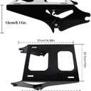 Black Detachable Tour Pack Mounting Rack, Trunk Luggage Bracket Compatible for Harley Davidson Touring Street Glide Road King Road Glide Electra Glide 2014-2024