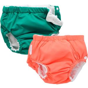 Swim Diapers Baby Reusable 2 Pack,Washable Pants Boys Girls Swimming Lesson Shower Gifts, 4T