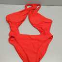 Swimsuits for Women Bikini Dress One Piece Front Cross Swimsuit Ins Style Cut-Out Ruched Solid High Waist Halter Bikini