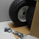 GICOOL 16x6.50-8 Riding Lawn Mower Rubber Tire and Wheel, 2 Pcs Replacement 16x6.5-8nhs Garden Tractor Lawnmower Tyre, Bearing Bore 3/4" & 5/8", 3"-4.5" Centered Hub